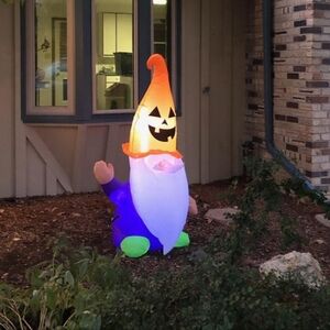 5ft Inflatable LED Halloween Gnome